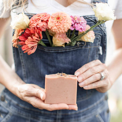 Wild Rose + Honey Handmade Tallow and Goat Milk Soap Bar - Reskined- Best Price in United States