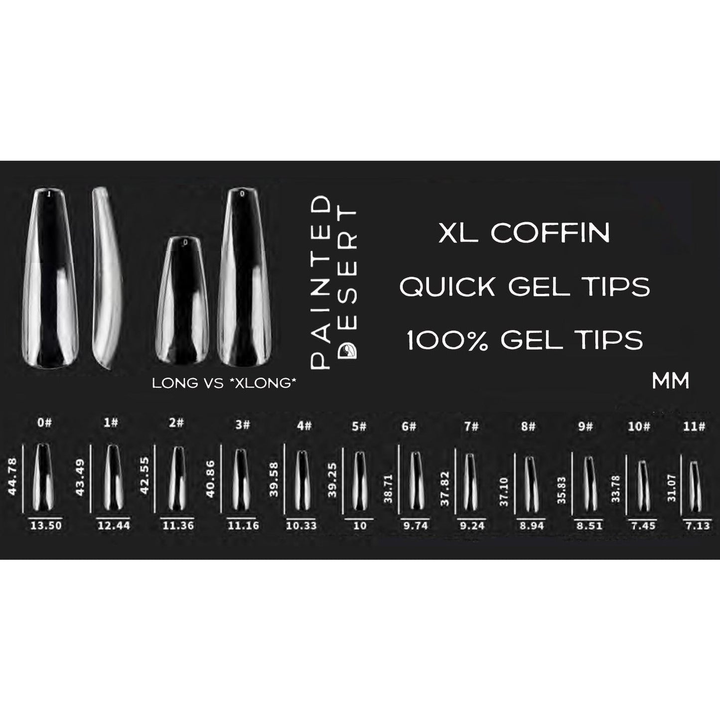 XL Coffin Quick Gel Tips - Reskined- Best Price in United States