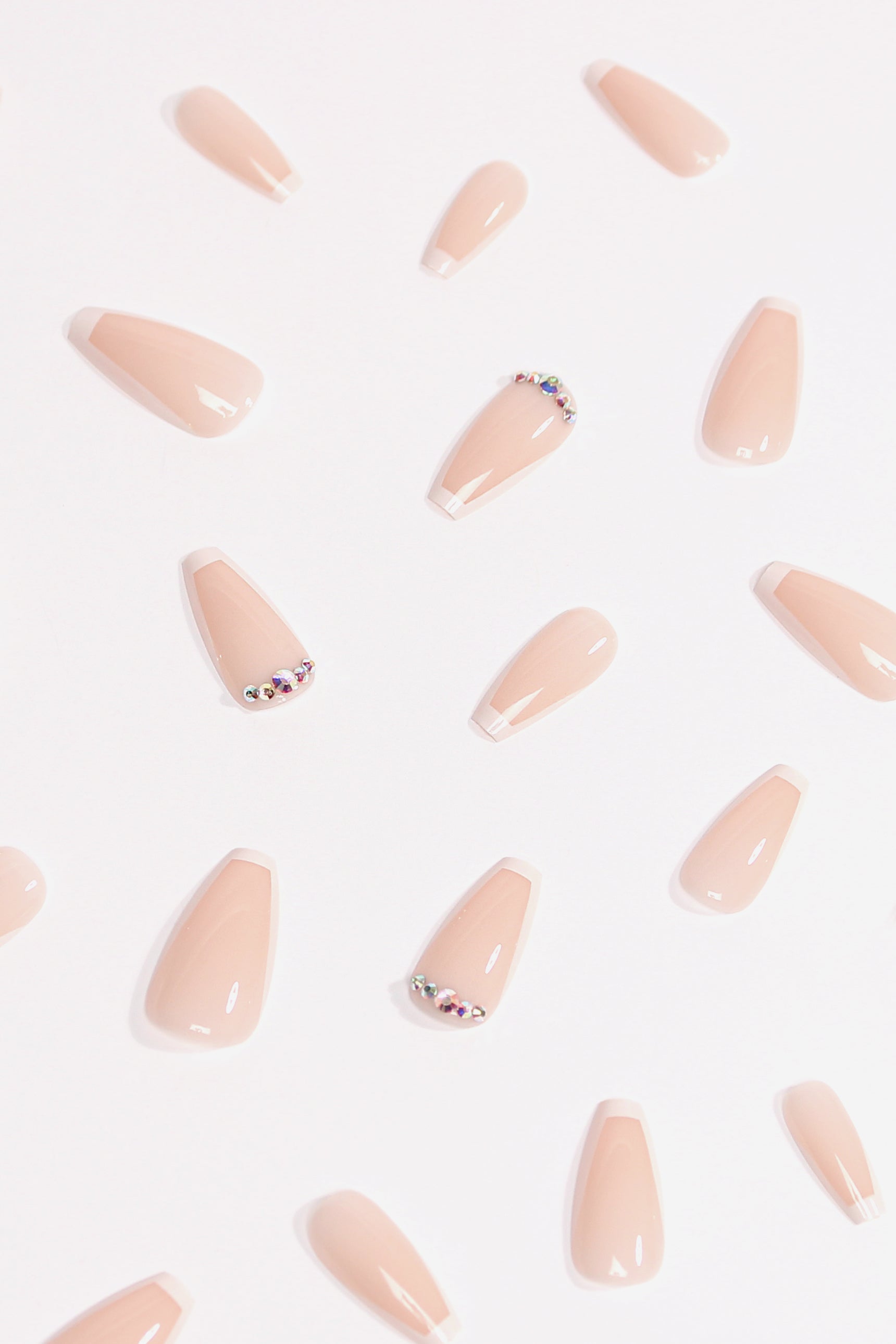 Beige Twinkle | Soft & Durable Press-On Nails - Reskined- Best Price in United States