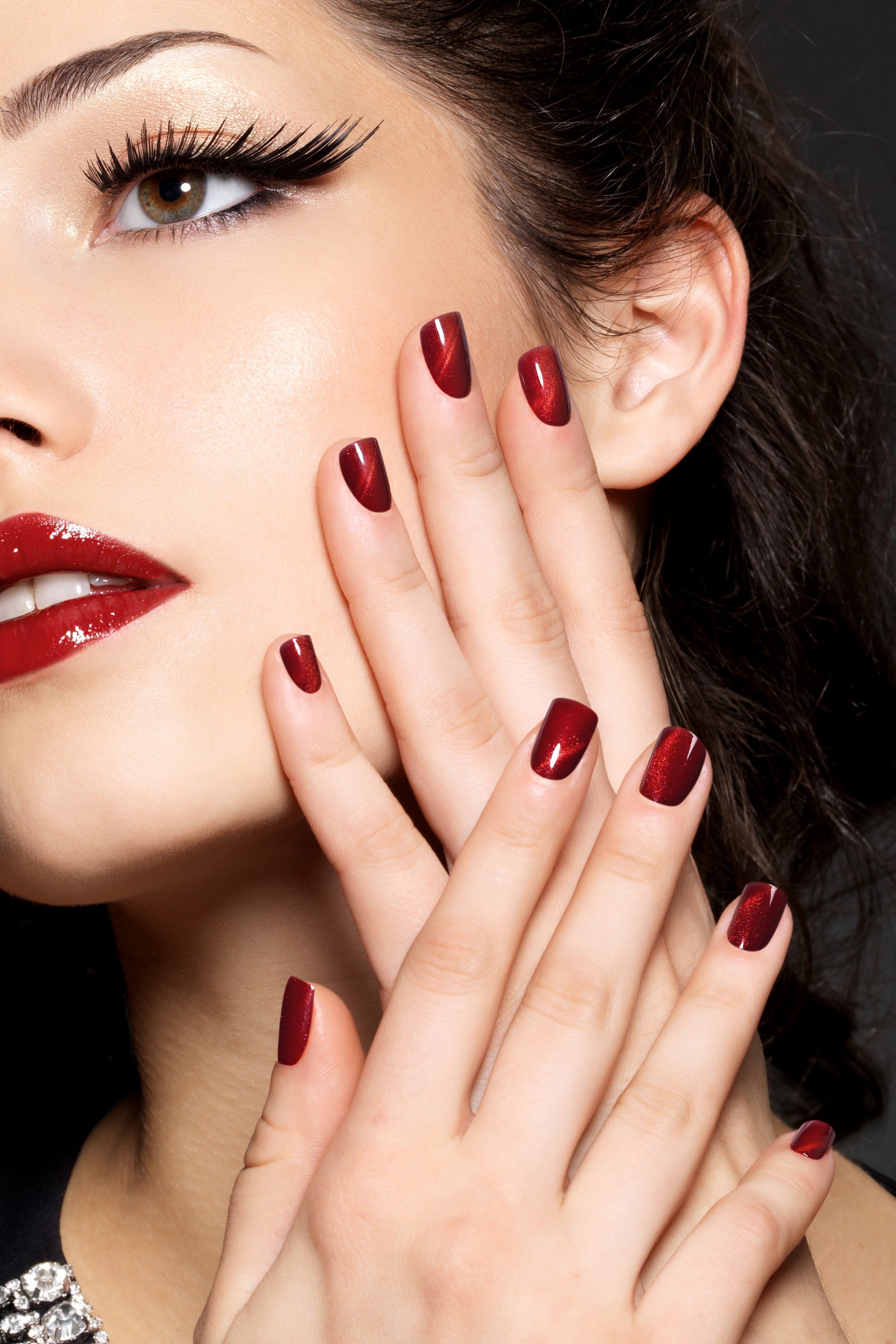 Starlite Red | Soft & Durable Press-On Nails - Reskined- Best Price in United States
