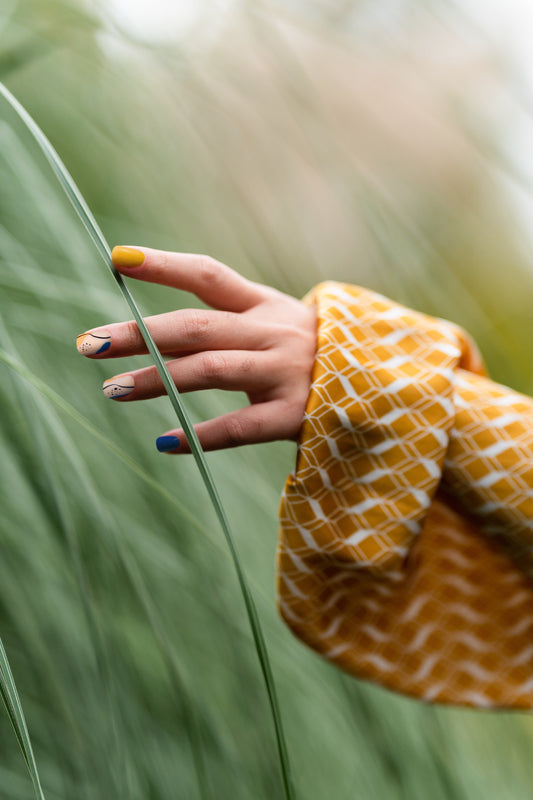 Tangerine Garden | Soft & Durable Press-On Nails - Reskined- Best Price in United States