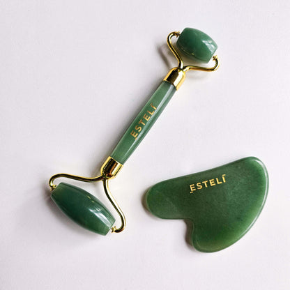 Green Aventurine Roller & Gua Sha Set - Reskined- Best Price in United States