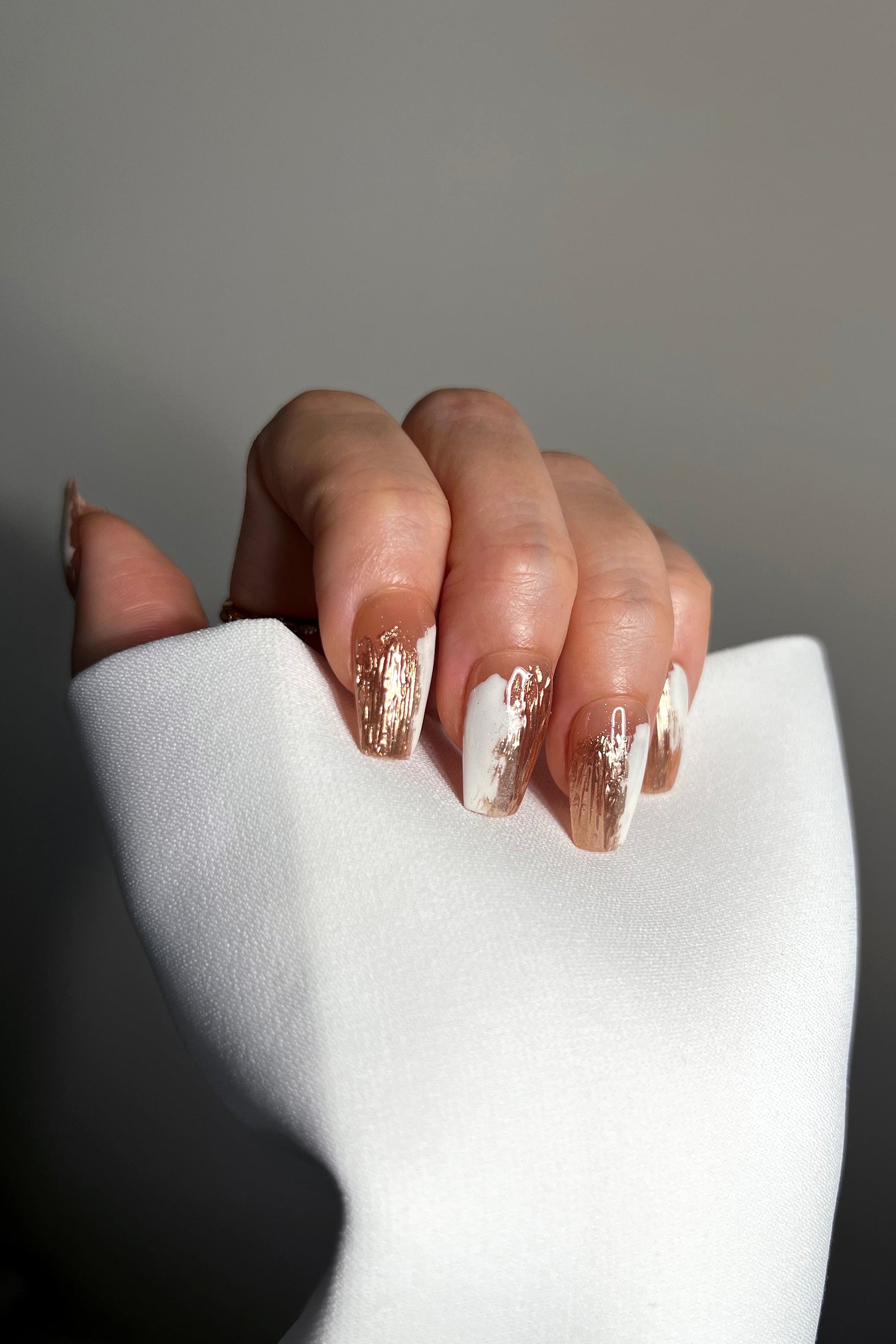 Gilded Crème | Pro Handmade Gel Nails - Reskined- Best Price in United States