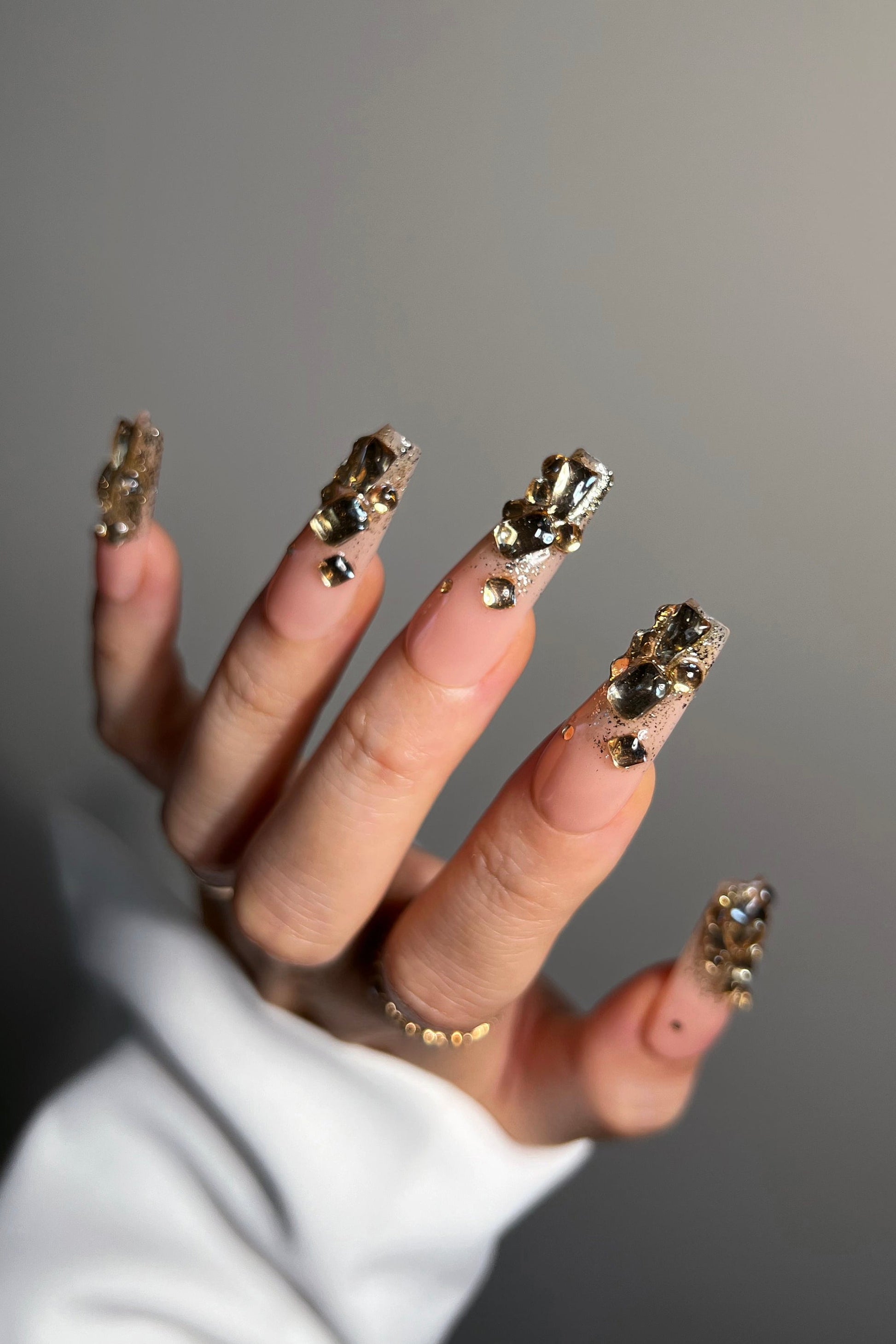 Cleopatra's Gold | Pro Handmade Gel Nails - Reskined- Best Price in United States