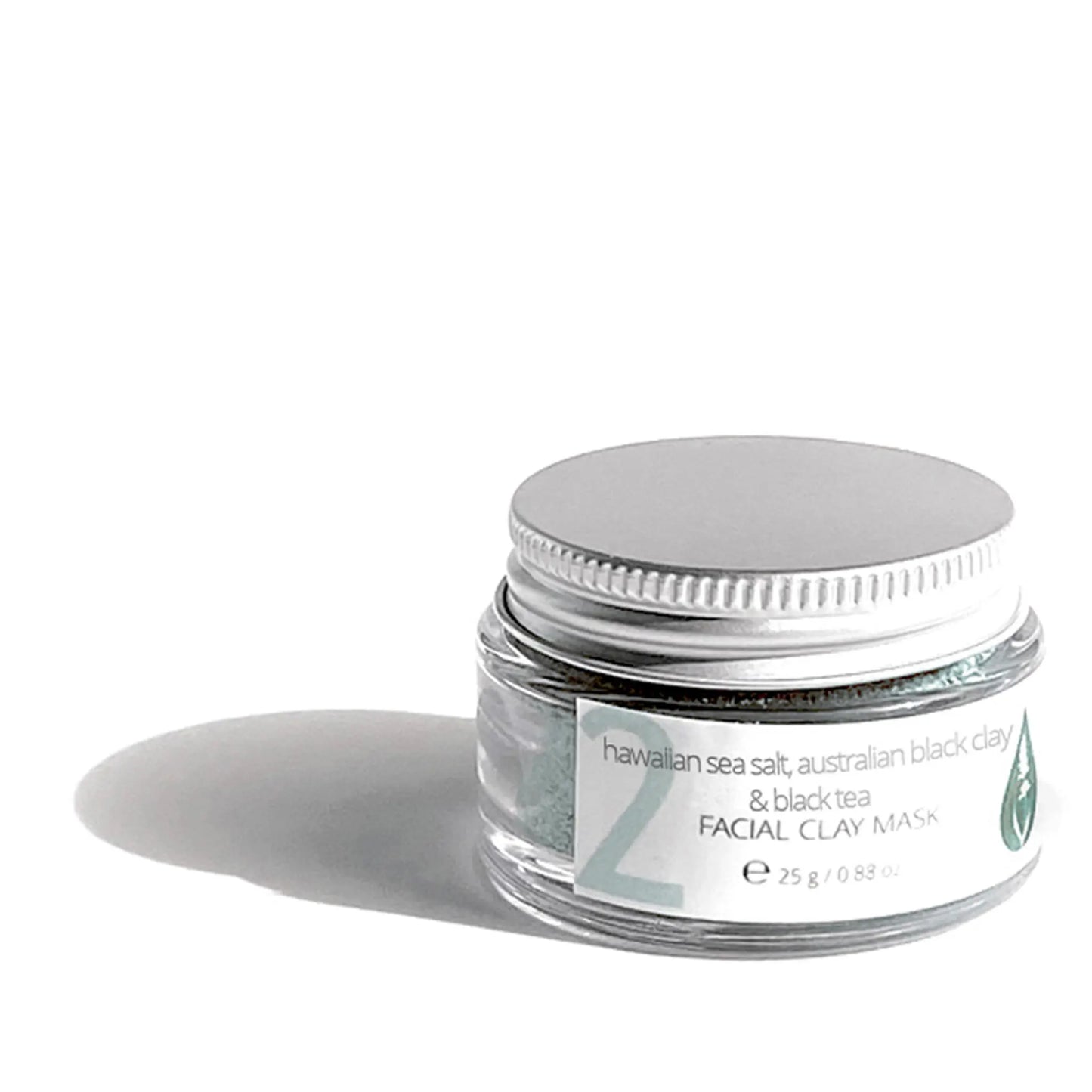 Hawaiian Sea Salt, Australian Black Clay & Black Tea Facial Clay Mask - Reskined- Best Price in United States