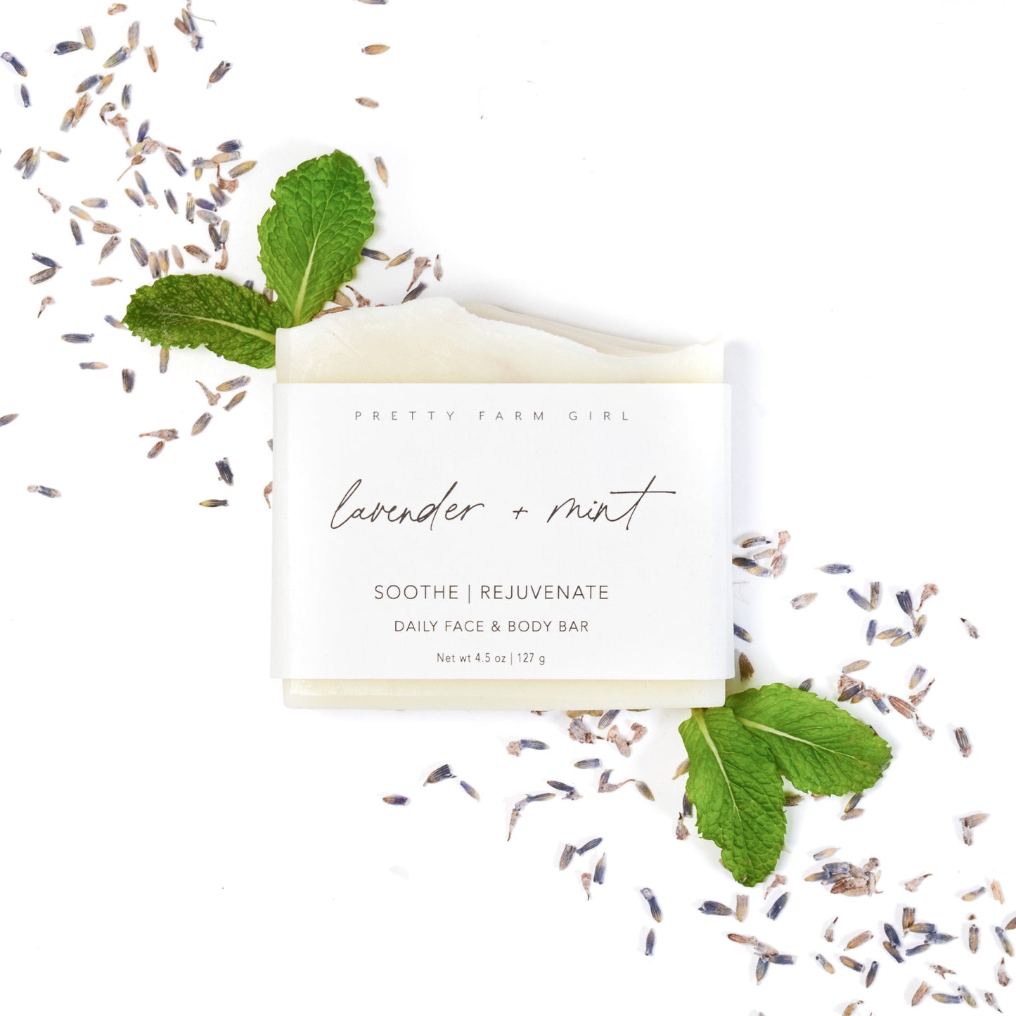 Lavender + Mint Handmade Tallow and Goat Milk Soap Bar - Reskined- Best Price in United States