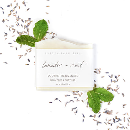 Lavender + Mint Handmade Tallow and Goat Milk Soap Bar - Reskined- Best Price in United States