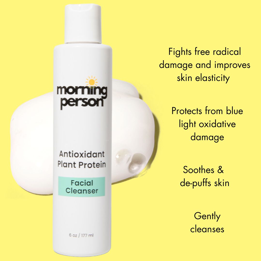 Morning Person Antioxidant Plant Protein Face Cleanser - Reskined- Best Price in United States