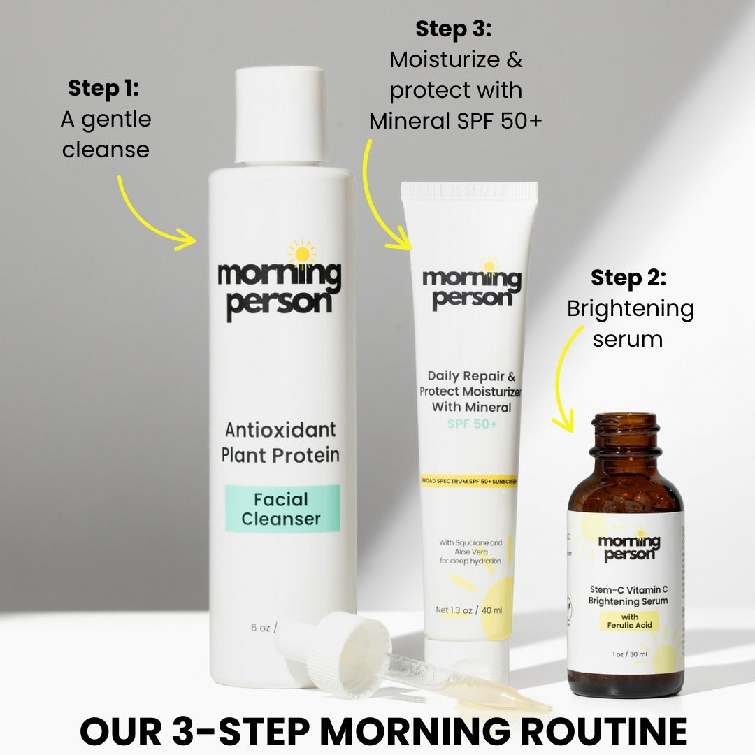 Morning Person Antioxidant Plant Protein Face Cleanser - Reskined- Best Price in United States