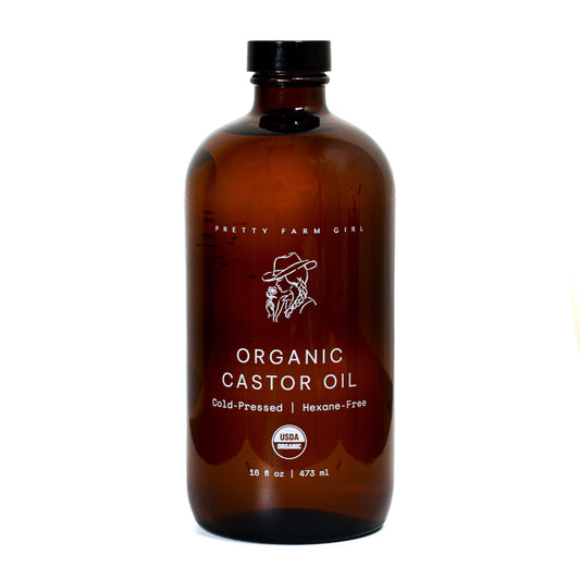 Organic Pure Castor Oil + Cloth Pack Bundle - Reskined- Best Price in United States