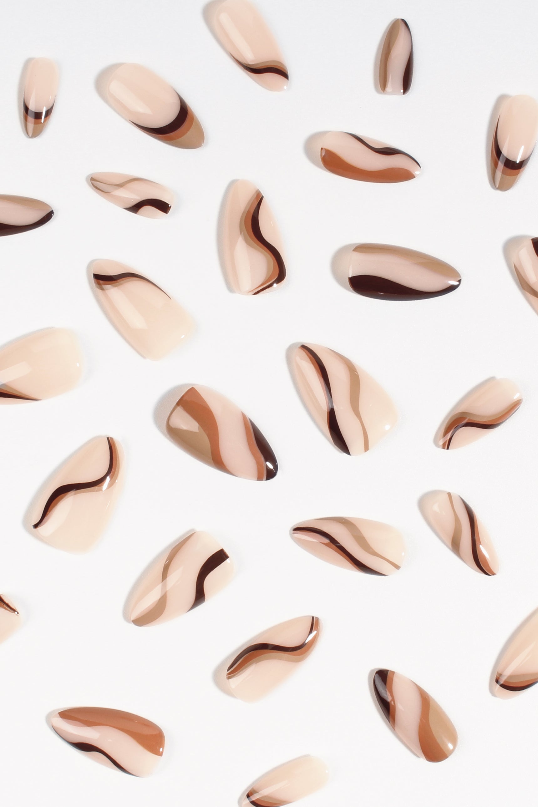 Pumpkin Swirl | Soft & Durable Press-On Nails - Reskined- Best Price in United States