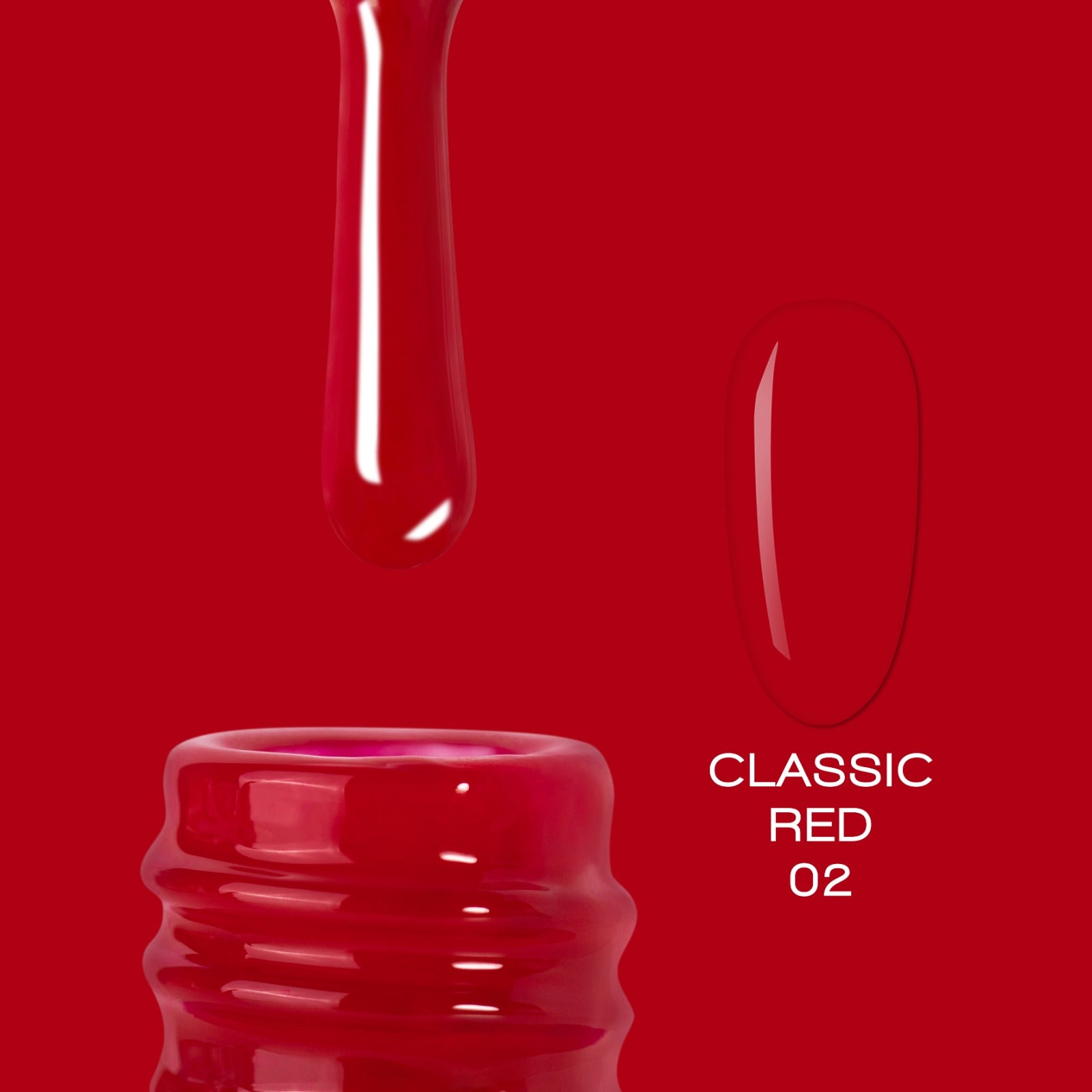 ELITE EMBRACE Professional Color Gel Classic RED 02 10ml ECGCR0210 - Reskined- Best Price in United States