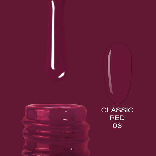 ELITE EMBRACE Professional Color Gel Classic RED 03 10ml ECGCR0310 - Reskined- Best Price in United States