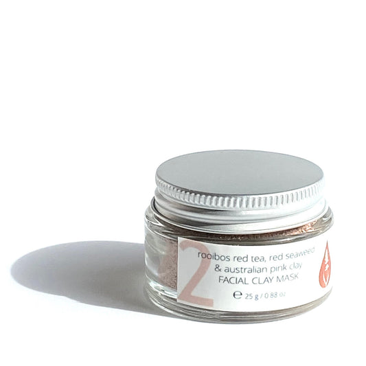 Rooibos Red Tea, Red Seaweed & Australian Pink Clay Facial Mask - Reskined- Best Price in United States