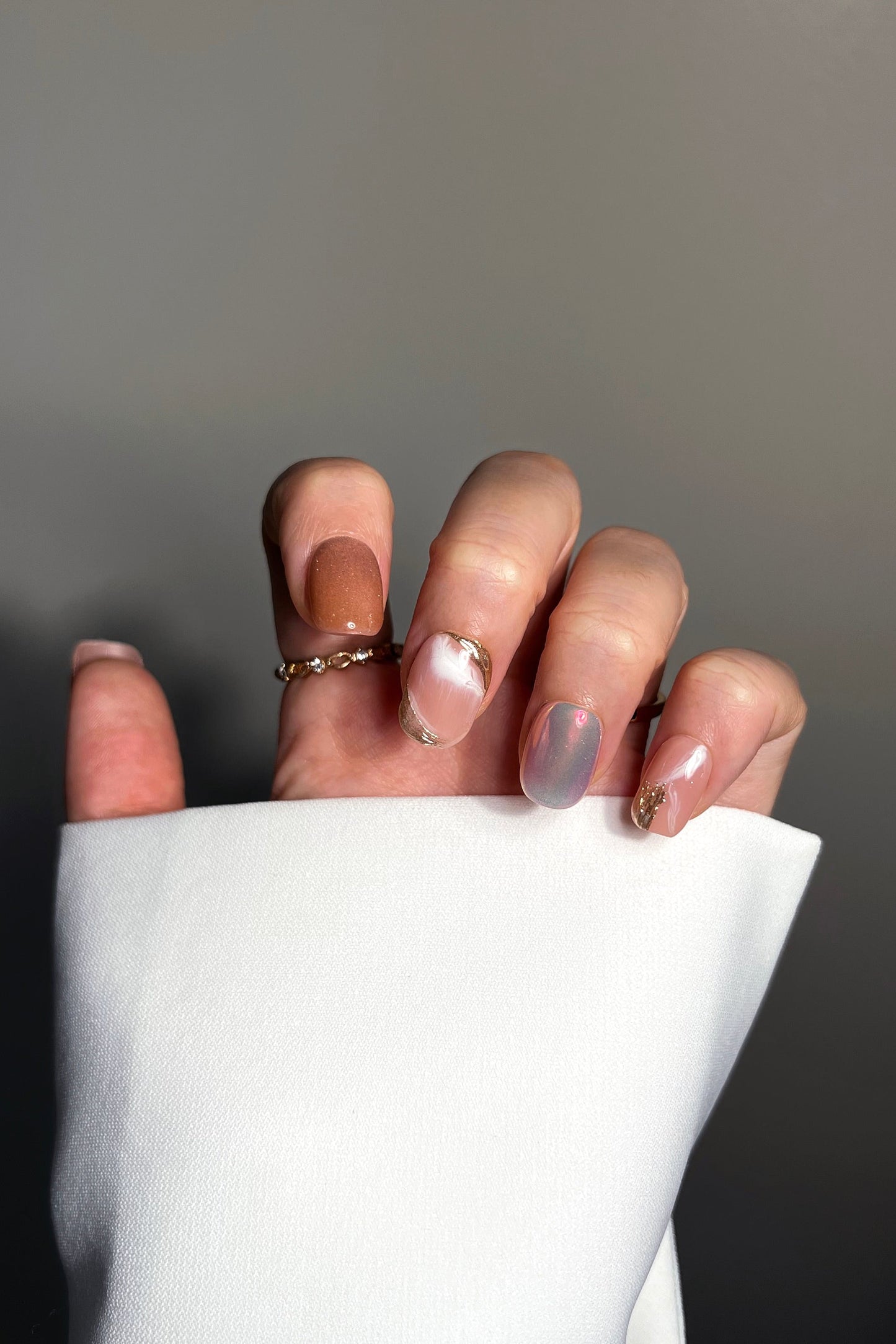 Rose Gold Rush | Pro Handmade Gel Nails - Reskined- Best Price in United States