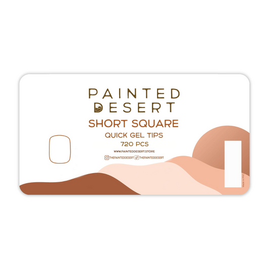Short Square Quick Gel Tips (xxs shape) - 720pc - Reskined- Best Price in United States